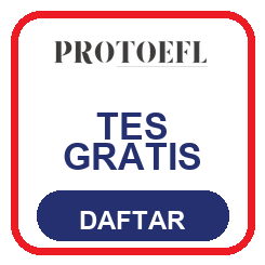 Tombol daftar tes prediksi TOEFL gratis