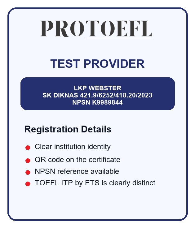 PROTOEFL and LKP Webster provider logo